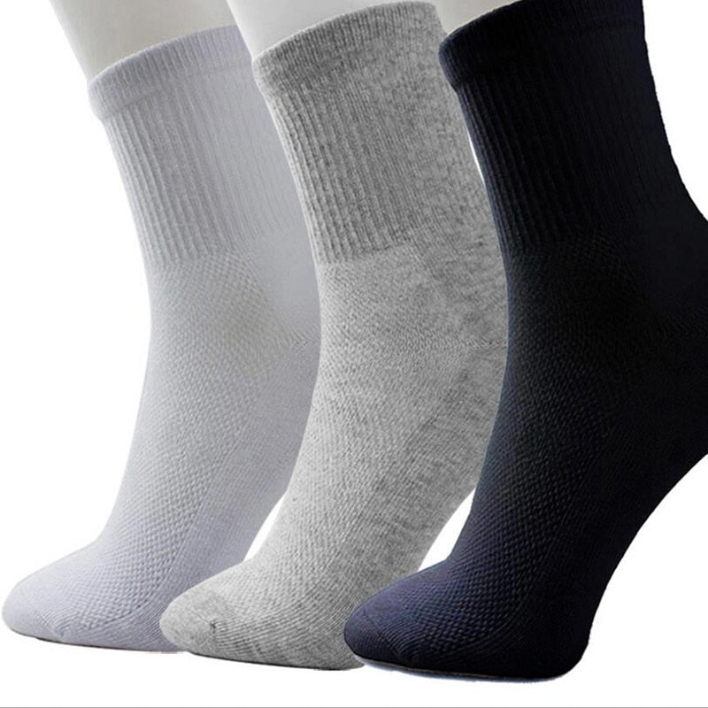3 Pairs/Lot Fashion Socks Soft Solid White Grey Black Color Female Casual Breathable Sock Girl Hot Sox