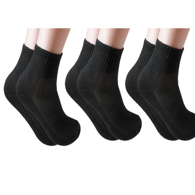 3 Pairs/Lot Fashion Socks Soft Solid White Grey Black Color Female Casual Breathable Sock Girl Hot Sox